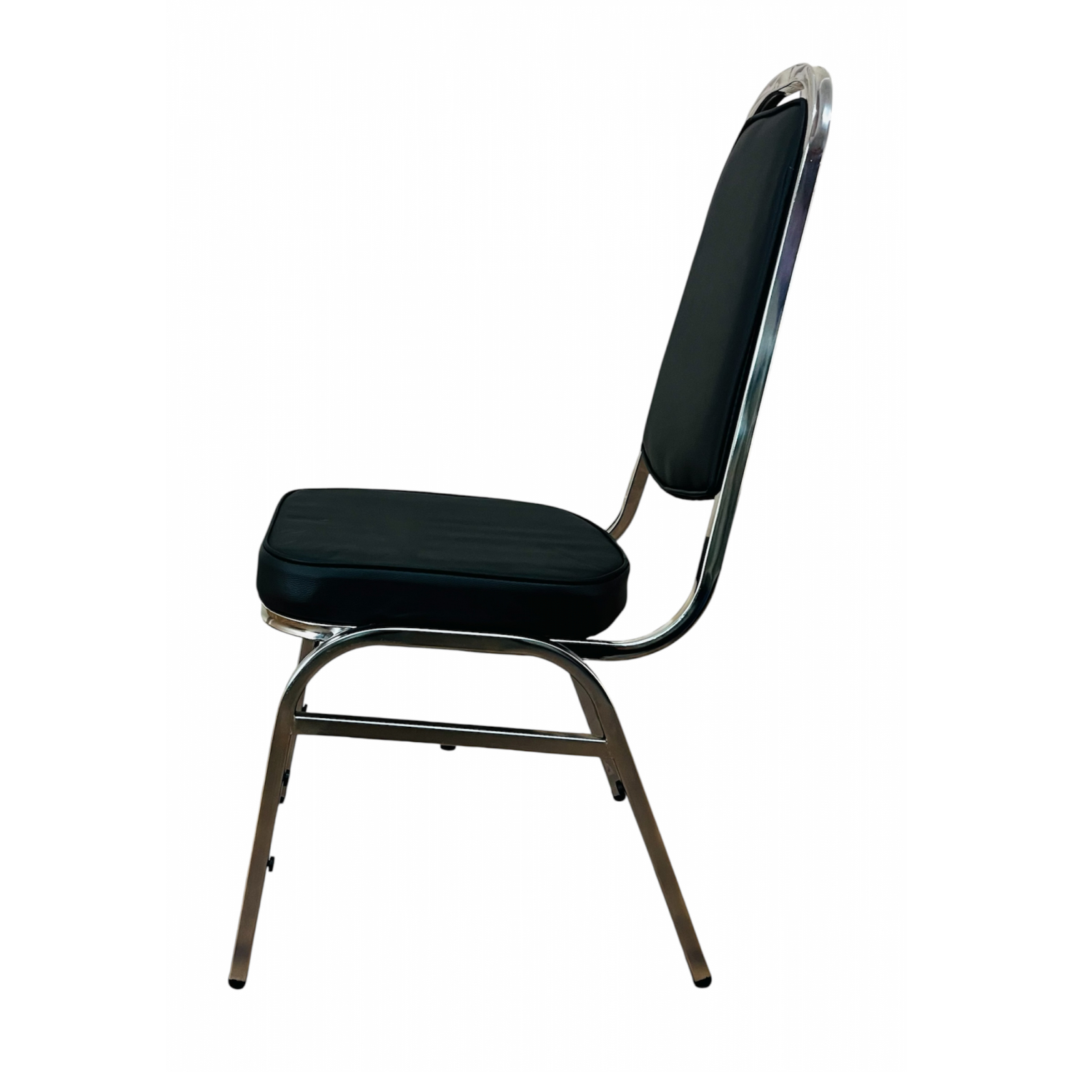 DELICATO เก้าอี้จัดเลี้ยง ขาทรงA หุ้มหนัง PVC รุ่น DT 142A ขนาด 45x54x90ซม. สีดำ