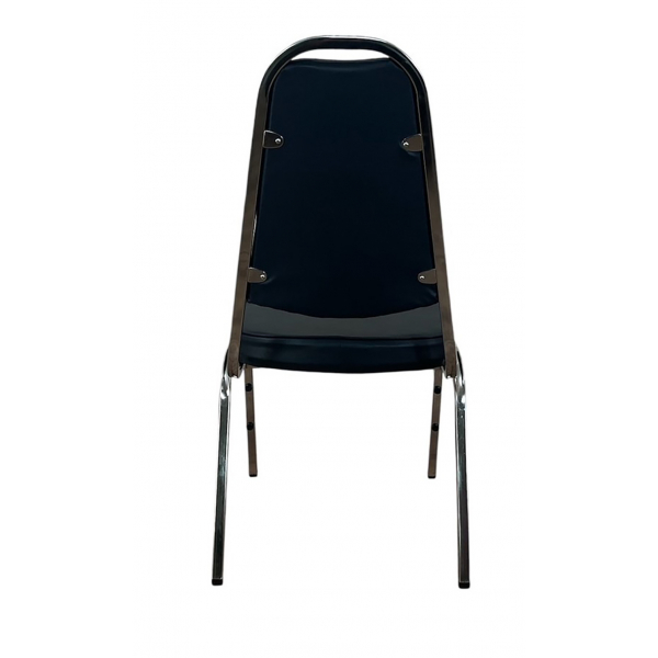 DELICATO เก้าอี้จัดเลี้ยง ขาทรงA หุ้มหนัง PVC รุ่น DT 142A ขนาด 45x54x90ซม. สีดำ