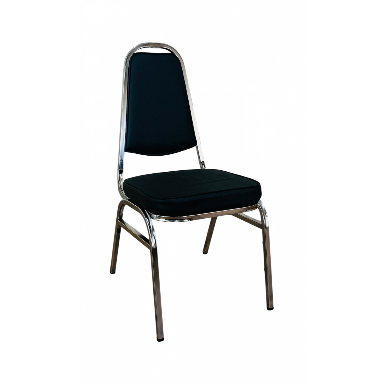 DELICATO เก้าอี้จัดเลี้ยง ขาทรงA หุ้มหนัง PVC รุ่น DT 142A ขนาด 45x54x90ซม. สีดำ