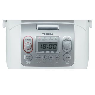 TOSHIBA หม้อหุงข้าวดิจิตอล1.0 ลิตร RC-10NMF(WT)A สีขาว
