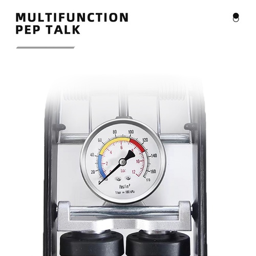 HUMMER ที่สูบลมแบบเหยียบ รุ่น4512 ขนาด 13*4.5*11 ซม.สีดำ