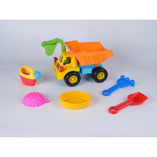 TOYS ของเล่นชุดรถบรรทุกชายหาดและอุปกรณ์ 6 ชิ้น รุ่น 2112 ขนาด 30x16x20 ซม. คละสี