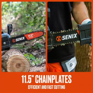 SENIX เลื่อยโซ่ไฟฟ้า 11.5 นิ้ว 650W รุ่น CSE18-L-EU สีน้ำเงิน - ดำ