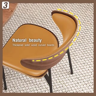 DELICATO เก้าอี้อเนกประสงค์ รุ่น Momo ขนาด 48x40x75 ซม. สีส้ม