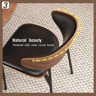 DELICATO เก้าอี้อเนกประสงค์ รุ่น Mona ขนาด 48x40x75 ซม. สีดำ