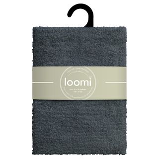 loomi ผ้าขนหนู 76x150 ซม. (30x60 นิ้ว)รุ่น TPYI-08 สีเทาเข้ม