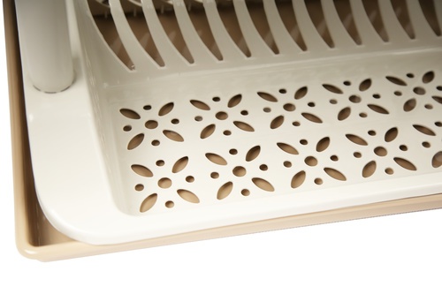 GOME ที่คว่ำจาน 3 ชั้น 37x49x66 ซม. LOLA-02 สีเบจ