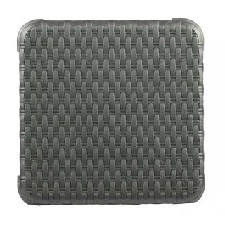 SUMMER SET เก้าอี้พลาสติกทรงเหลี่ยม ลายหวาย รุ่นแบมบู FT-232/A สีเทามุก 