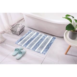 COZY พรมเช็ดเท้าขนนุ่ม รุ่น LOBBY-01 ขนาด 50× 80× 2.5ซม. สีฟ้า