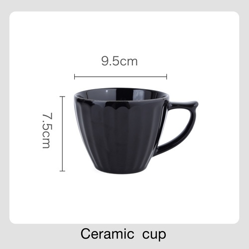 ADAMAS ถ้วยกาแฟ 270 มล. SNOOZE-BL07 สีดำ