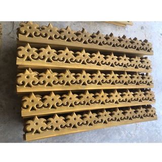 เชิงชายไม้สัก ลายดาว 5x100ซม.