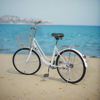  FORTEM จักรยานแม่บ้านตะกร้าเหล็ก รุ่นDAWN-05 ขนาด 24นิ้ว สีขาว
