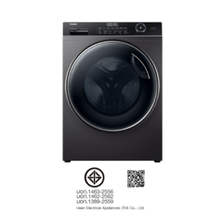 HAIER เครื่องซักผ้าฝาหน้า ขนาด 10 Kg. รุ่น HW100-BP14959S6 สี dark gray