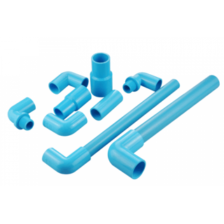 VAVO ข้องอ 90  หนา 1 1/2 ”(40)  สีฟ้า