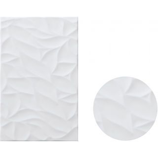 Marbella กระเบื้องเซรามิคปูผนัง 10x16 นิ้ว รุ่น สโนว์-ไวท์ ZX9021 (N) Gloss (15P)