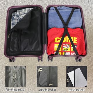 WETZLARS กระเป๋าเดินทาง ขนาด 20 นิ้ว  รุ่น Summer-02 ขนาด 23x35x55 ซม. สีม่วงไวโอเล็ต