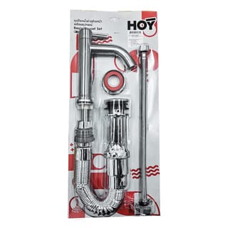 HOY ชุดก๊อกอ่างล้างหน้า SUS304 พร้อมอุปกรณ์ติดตั้ง รุ่น HFSET-2000HS2
