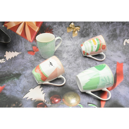 AILO แก้วเซรามิค 8 ซม. 350 มล. SNOW-05 สีขาว