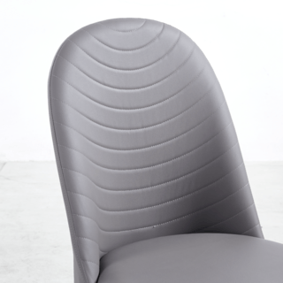 (1/2)PULITO เก้าอี้รับประทานอาหาร รุ่่น DOTTIE-GY ขนาด  55x50x89 ซม. สีเทา