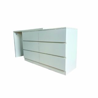 (1/2)DELICATO โต๊ะเครื่องแป้ง รุ่น Tia ขนาด 120x40x75 ซม. สีขาว 