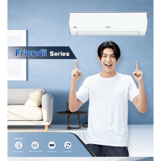 GREE เครื่องปรับอากาศติดผนัง INVERTER รุ่น GWC24ACEV3 ขนาด 24000 BTU