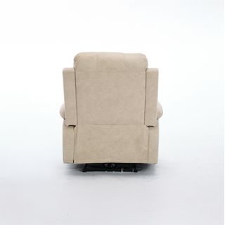  PULITO เก้าอี้พักผ่อนหนังสังเคราะห์ปรับระดับไฟฟ้า 1 ที่นั่ง รุ่น Derek ขนาด 90x95x102.5 ซม. สีเบจ