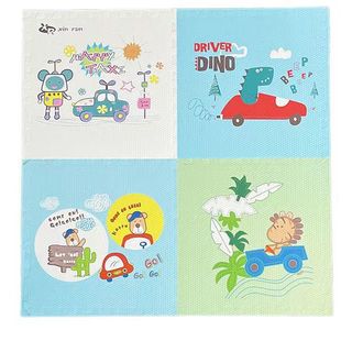 NINO WORLD ชุดแผ่นปูพื้นจิ๊กซอว์ Dino (4 แผ่น) PD-01-4 ขนาด 60x60x1.2 cm.