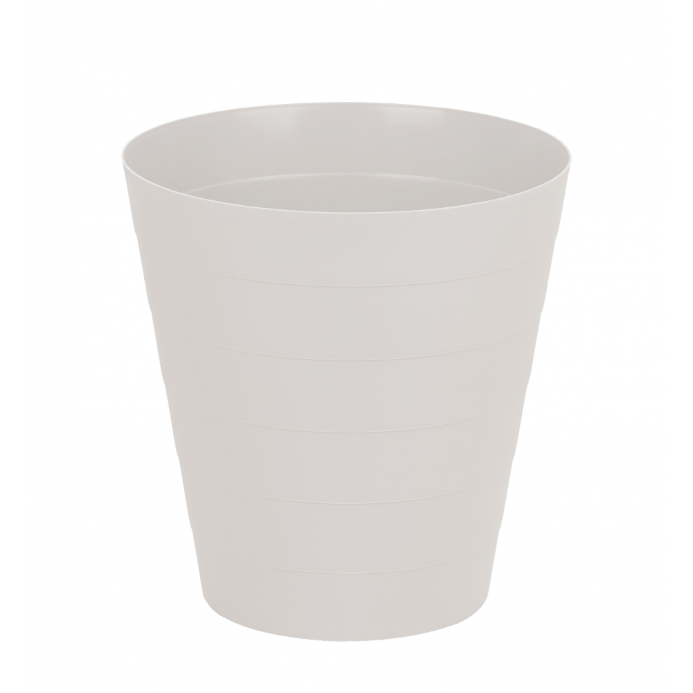 ICLEAN  ถังขยะไม่มีฝาทรงกลม 13 ลิตร รุ่น TG59692G ขนาด 28.5x28.5x30 ซม.สีเทา