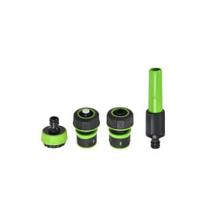 Tree O ชุดหัวฉีดพลาสติกแบบบิดปรับ2รูปแบบ สำหรับก๊อกสนาม3/4“-1” รุ่นGLB-8211-0 สีเขียวดำ