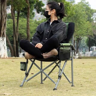 SUMMER SET เก้าอี้แคมป์ปิ้ง รุ่น YOKO-05 50x55x91 ซม. สีเขียวเข้ม