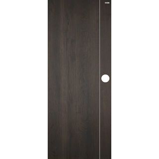 BATHIC ประตู WPC รุ่น แผ่นเรียบ BWC01 ขนาด 80x200 ซม. สีซีซารัสโอ๊ค (เจาะลูกบิด)
