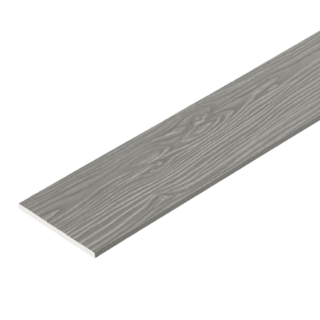 เฌอร่า ไม้ฝา รุ่นขอบตรง ลายสัก 0.8x15x300ซม. สีเทาโมเดิร์น