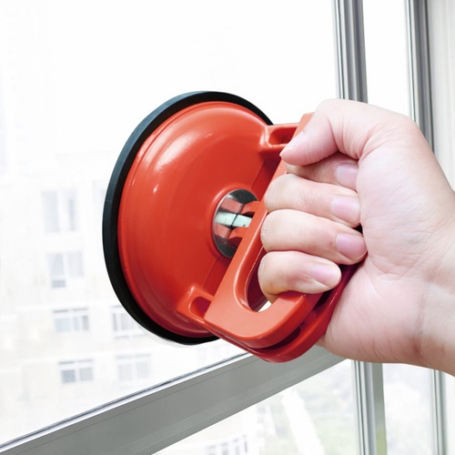 HUMMER ตัวดูดกระจกพลาสติก 1 ขา รุ่น JCH002  สีแดง