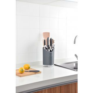 CLOSE ที่ใส่ช้อนส้อม 12.4x12.4x22.4 ซม. GRACE สีเทา