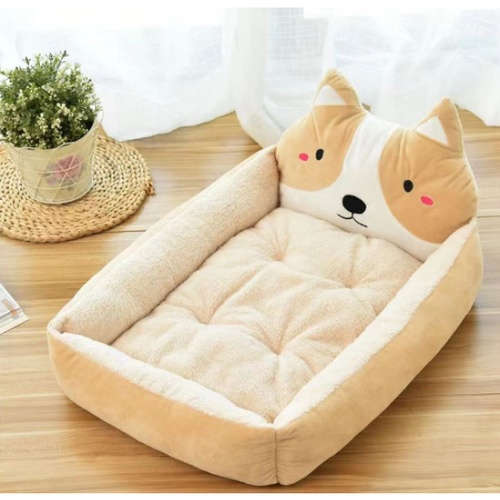 DUDUPETS เบาะนอนสัตว์เลี้ยง รุ่น LOVELY-M ขนาด40x50x12ซม. สีเบจ