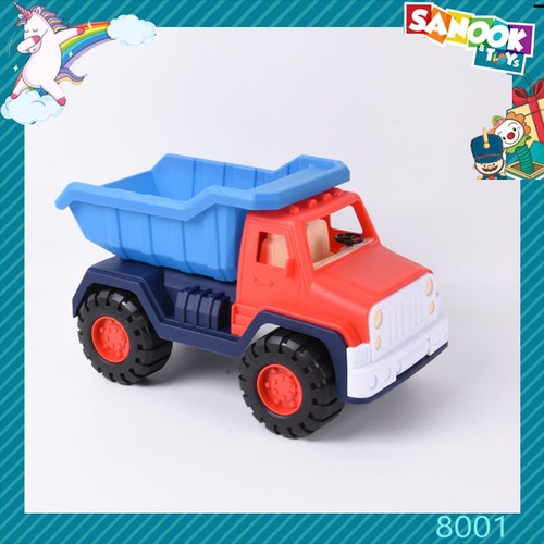 TOYS ของเล่นชุดรถบรรทุกทรายพร้อมอุปกรณ์ 5ชิ้น#8001 ขนาด 33x18x21 ซม.
