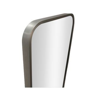 Nice กระจกมีกรอบอะลูมิเนียมทรงเหลี่ยม รุ่น อาเมเรีย-ซิลเวอร์ ขนาด 30x120 ซม. สีเงิน 