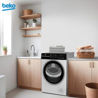 BEKO เครื่องอบผ้าระบบควบแน่นไอน้ำ 10 กก. B3T4410W สีขาว