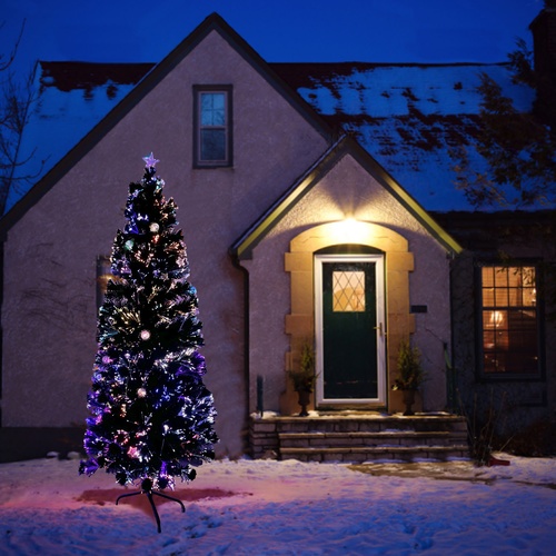 Tree’O ชุดต้นคริสต์มาส พร้อมไฟตกแต่งและของประดับ รุ่นCT008 ขนาด90×90×210 ซม. สีเขียว