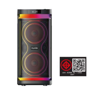 NUVIO ลำโพงปาร์ตี้ตั้งพื้น พร้อมไมค์โครโฟน ขนาด 8 นิ้ว รุ่น TF-G366 สีดำ