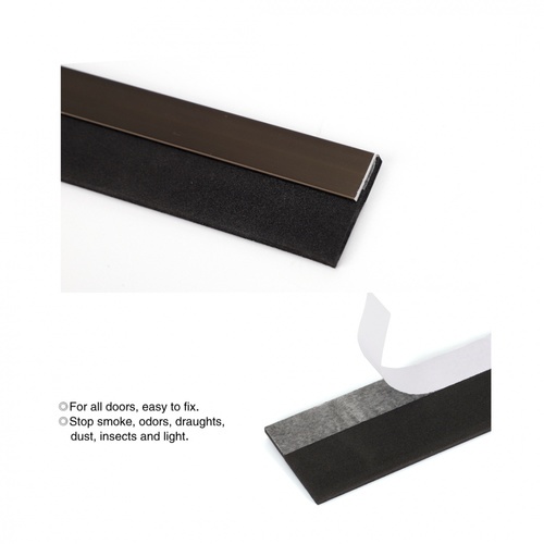 TORSTEN เส้นกันแมลงอะลูมิเนียม แถบพีวีซี รุ่น KZT091-T1 100ซม. สีน้ำตาล