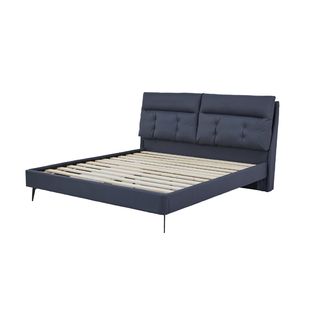 (1/3) TRUFFLE เตียงนอนหัวเบาะ รุ่น PROVENCE-G ขนาด180x200 ซม. (6ฟุต)  สีเทา