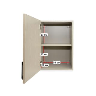 CLOSE  ตู้แขวนเดี่ยว uPVC  LIMA ขนาด 40x60x32 ซม. Vacuum สีเบจ