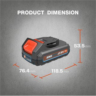SENIX แบตเตอรี่ รุ่น B20X2 กำลัง18V-20V(MAX) 2.0Ah