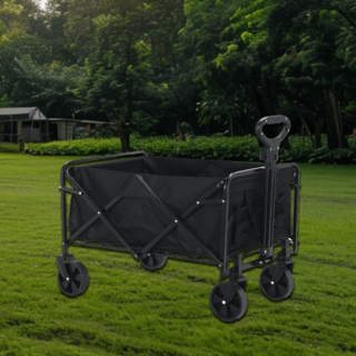 SUMMER SET รถเข็นแคมปิ้ง รุ่น Baka ขนาด 50X80X67-91CM สีดำ