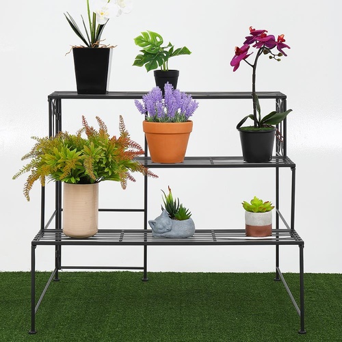  Tree ‘O ชั้นวางกระถางต้นไม้ 3 ชั้น รุ่นIFS002 ขนาด61X78X66ซม. สีดำ