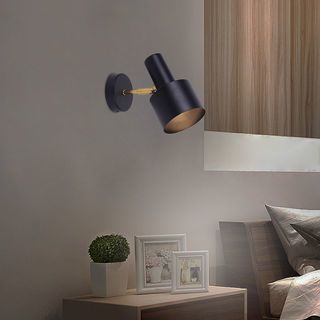 EILON โคมไฟติดผนังนอร์ดิก E27 5W  รุ่น GC YY2203 สีดำ