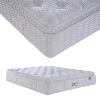 Truffle ที่นอนพ็อกเก็ตสปริงเสริมยางพารา รุ่น Lalisa ขนาด 180x200x34 ซม. (6ฟุต) สีขาว