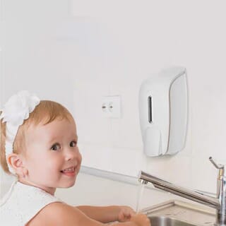 Primo ที่กดสบู่เหลว 1 ช่อง ความจุ 1 ลิตร รุ่น SD57 ขนาด 10.6x11.9x24.5ซม. สีขาว