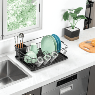 CLOSE ที่คว่ำจาน 45.4x32.3x14.3 ซม. GB-927-1 สีดำ